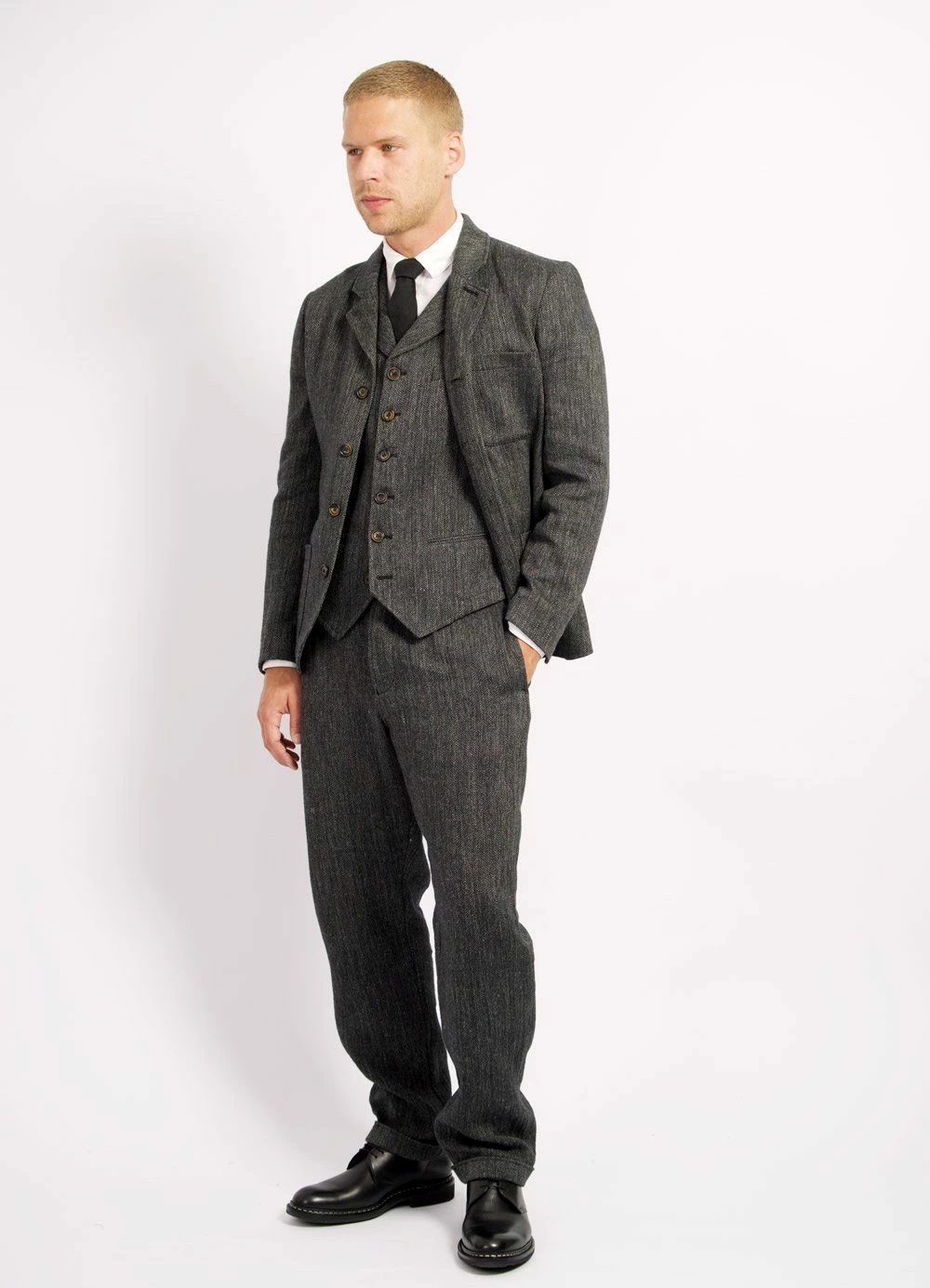 HANSEN GARMENTS MADS | Loose Fit Trousers | Dark Navy 7 HANSEN GARMENTS MADS | Loose Fit Trousers | Dark Navy - Image 5