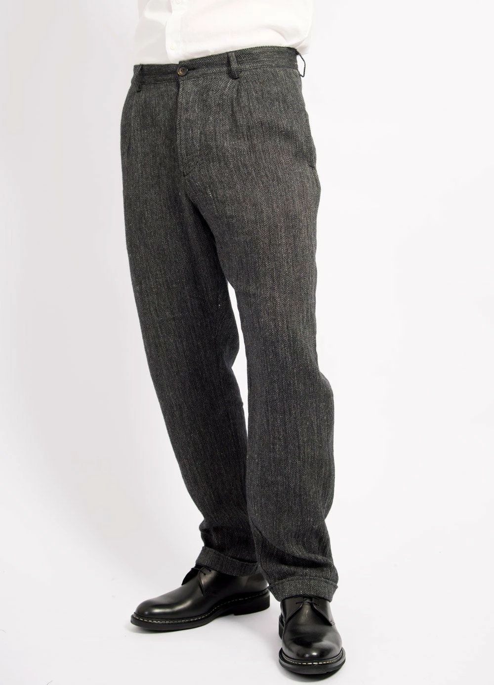 HANSEN GARMENTS MADS | Loose Fit Trousers | Dark Navy 4 HANSEN GARMENTS MADS | Loose Fit Trousers | Dark Navy - Image 2