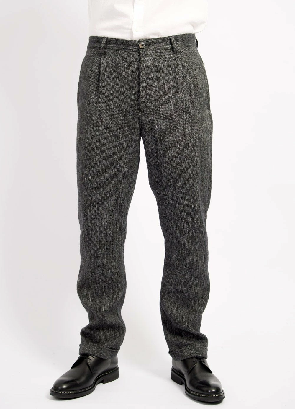HANSEN GARMENTS MADS | Loose Fit Trousers | Dark Navy 5 HANSEN GARMENTS MADS | Loose Fit Trousers | Dark Navy - Image 3