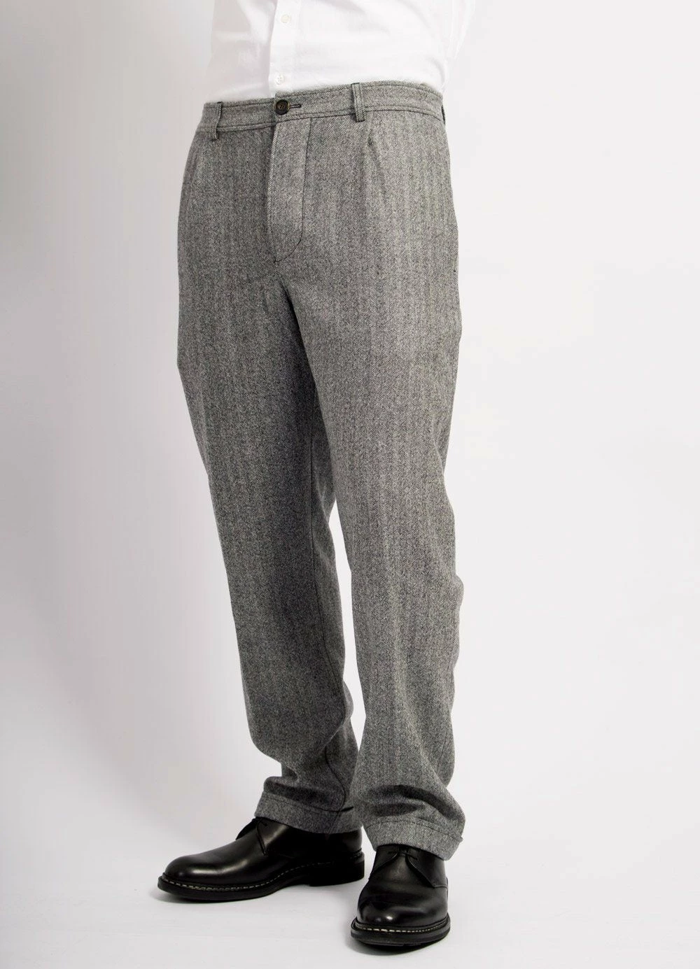 HANSEN GARMENTS MADS | Loose Fit Trousers | Grey Melange 4 HANSEN GARMENTS MADS | Loose Fit Trousers | Grey Melange - Image 2