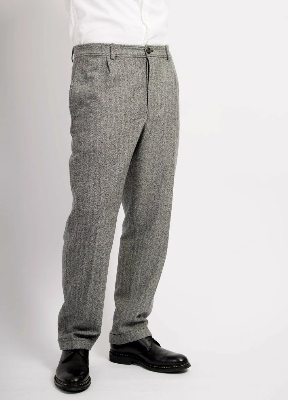 HANSEN GARMENTS MADS | Loose Fit Trousers | Grey Melange 5 HANSEN GARMENTS MADS | Loose Fit Trousers | Grey Melange - Image 3