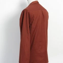 HANSEN GARMENTS MARIUS | Casual Pull On Shirt | Terracotta -Heschung shop marius casual pull on shirt terracotta hansen garments 561975