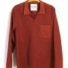 HANSEN GARMENTS MARIUS | Casual Pull On Shirt | Terracotta 1 HANSEN GARMENTS MARIUS | Casual Pull On Shirt | Terracotta -Heschung shop marius casual pull on shirt terracotta hansen garments 879146