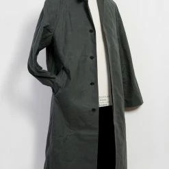 HANSEN GARMENTS MORTEN | Long Windbreaker Coat | Dark Sage 13 HANSEN GARMENTS MORTEN | Long Windbreaker Coat | Dark Sage -Heschung shop morten long windbreaker coat dark sage hansen garments 526190