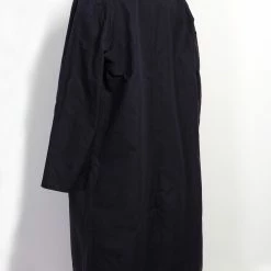 HANSEN GARMENTS MORTEN | Long Windbreaker Coat | Deep Sea -Heschung shop morten long windbreaker coat deep sea hansen garments 212816