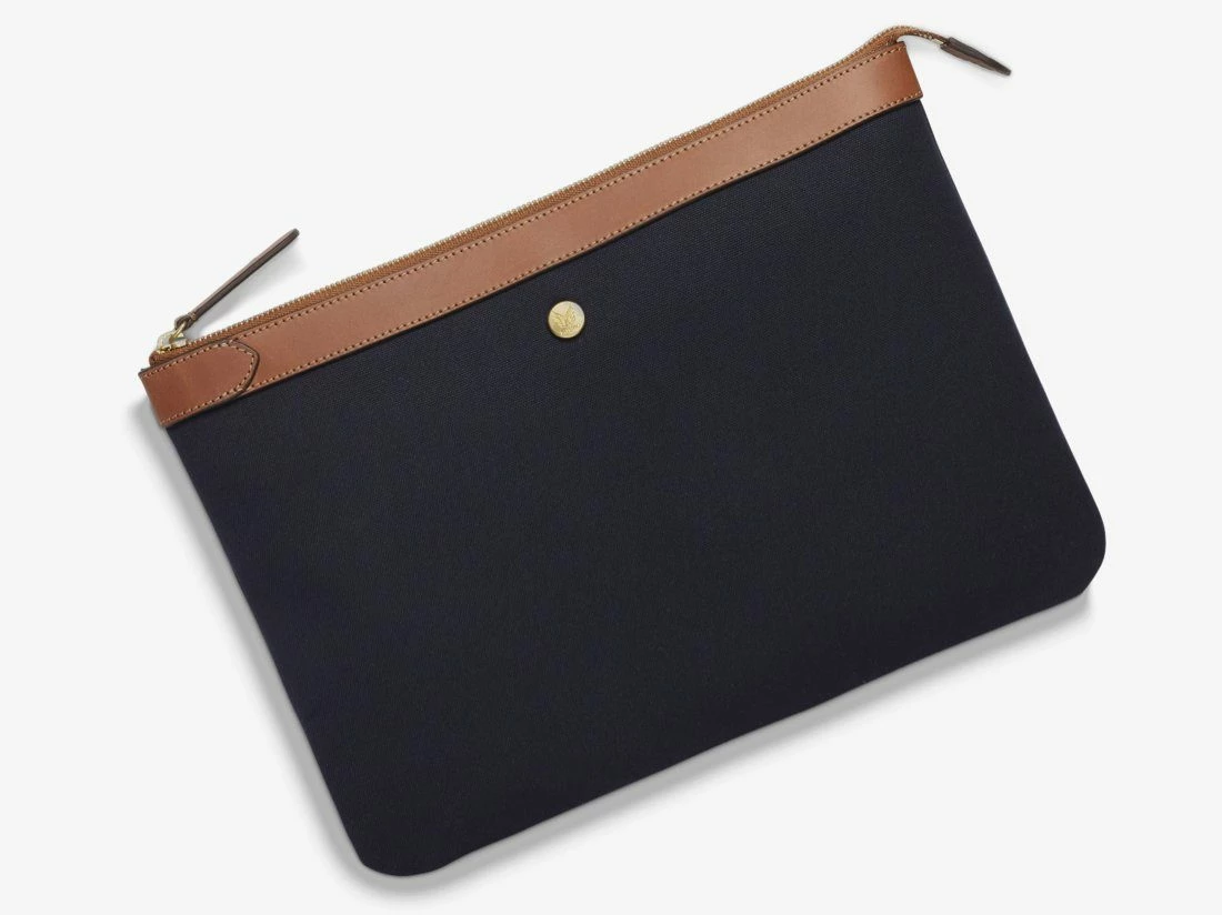 MISMO M/S POUCH LARGE | Midnight Blue/Cuoio 3 MISMO M/S POUCH LARGE | Midnight Blue/Cuoio