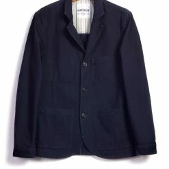 HANSEN GARMENTS NICOLAI | Informal 3-button Blazer | Black Indigo