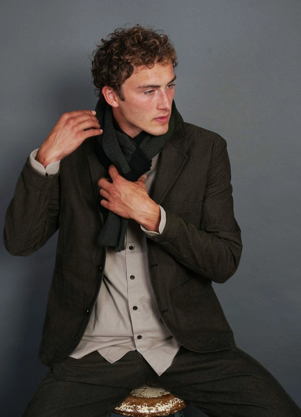 HANSEN GARMENTS NICOLAI | Informal 4-button Blazer | Woods 5 HANSEN GARMENTS NICOLAI | Informal 4-button Blazer | Woods - Image 3