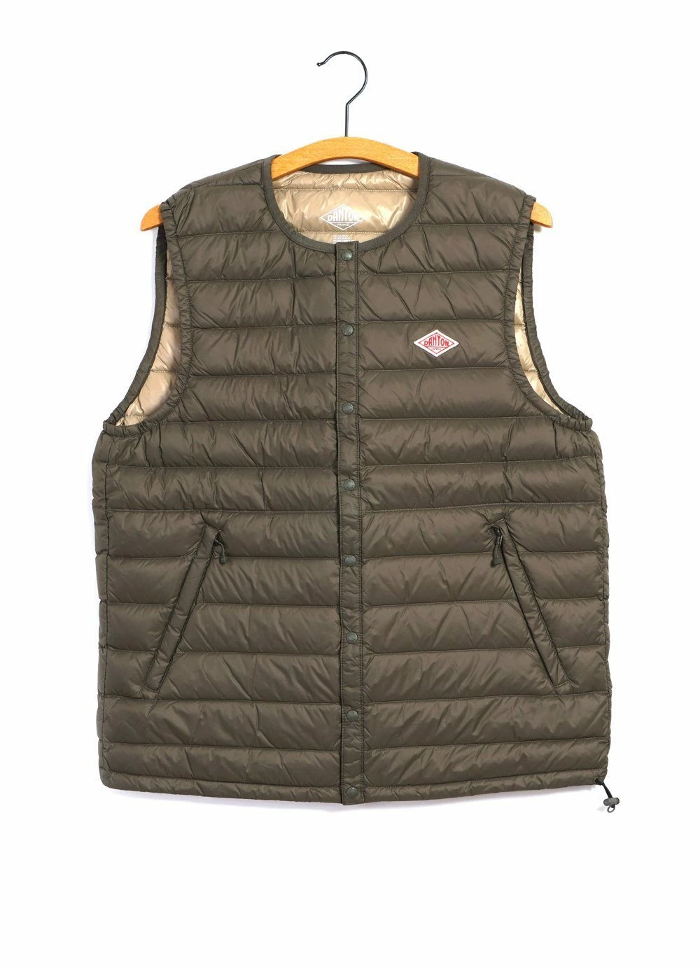Danton NYLON TAFFETA | Padded Vest | Olive 3 Danton NYLON TAFFETA | Padded Vest | Olive