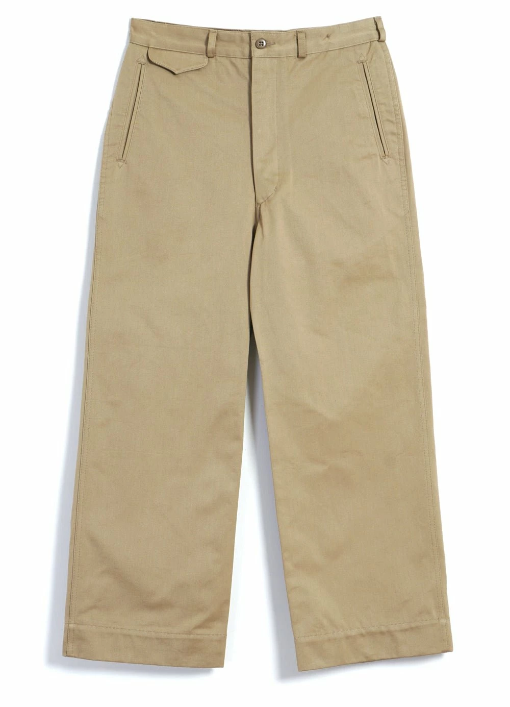 Monitaly OFFICER CHINO | Wide Fit Chino Pants | Khaki 3 Monitaly OFFICER CHINO | Wide Fit Chino Pants | Khaki