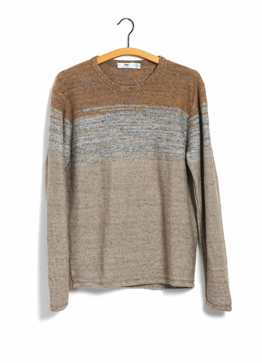 INIS MEÁIN OMBRÉ TUNIC | Linen Landscape Tunic | Beach/Stone 3 INIS MEÁIN OMBRÉ TUNIC | Linen Landscape Tunic | Beach/Stone