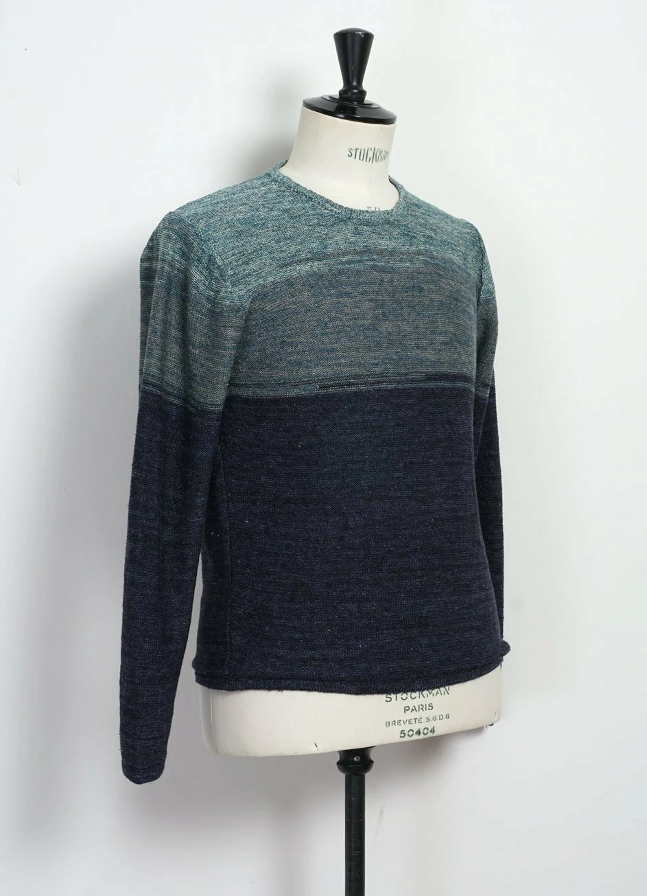 INIS MEÁIN OMBRÉ TUNIC | Linen Landscape Tunic | Sea/Sky 4 INIS MEÁIN OMBRÉ TUNIC | Linen Landscape Tunic | Sea/Sky - Image 2