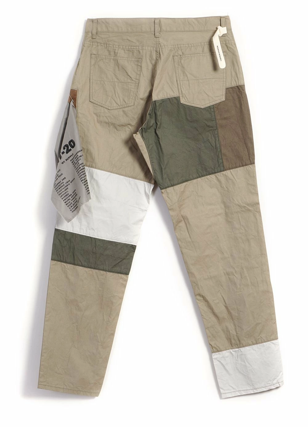 MOUNTAIN RESEARCH PATCHWORK PANTS | Beige 4 MOUNTAIN RESEARCH PATCHWORK PANTS | Beige - Image 2
