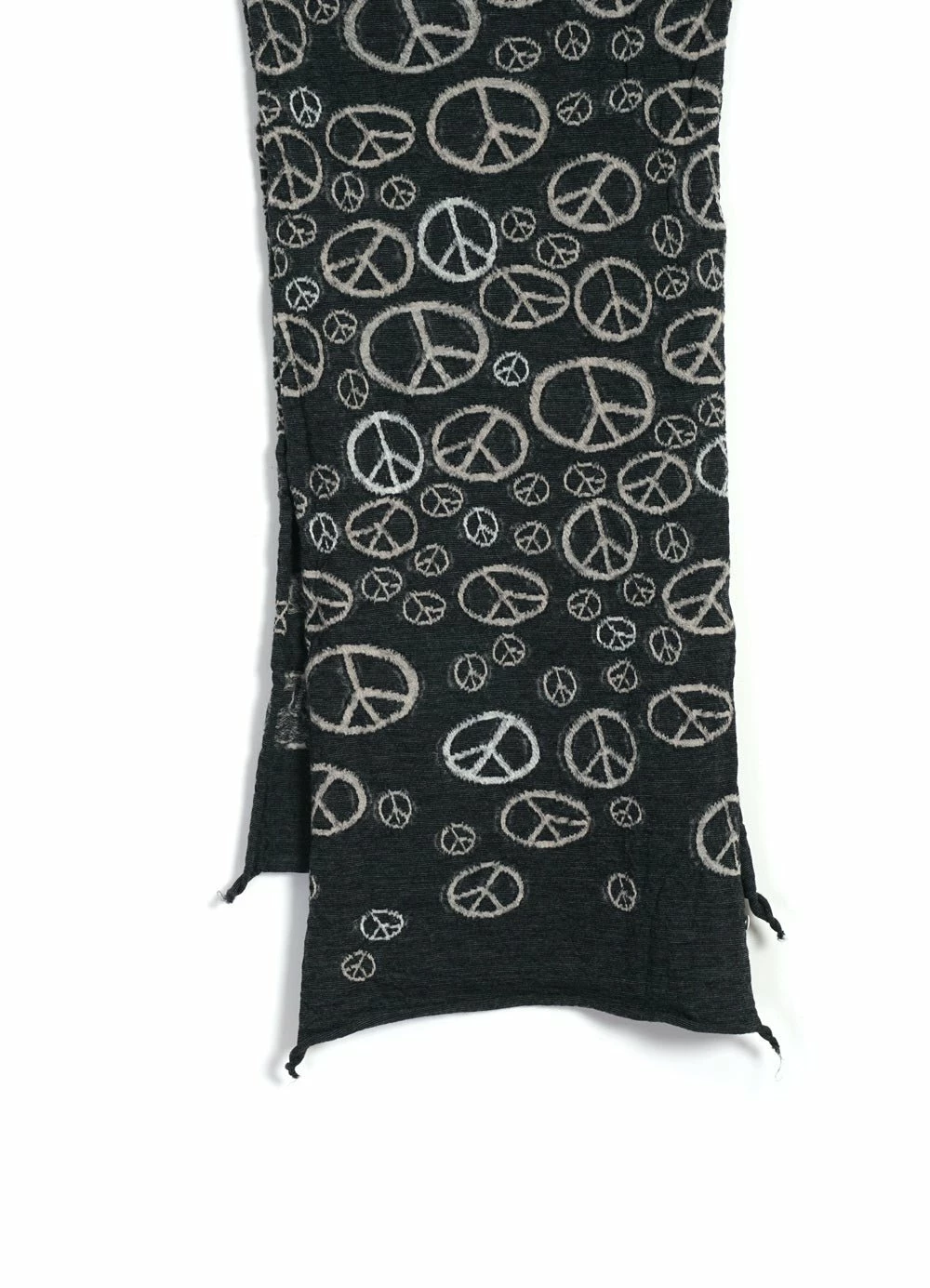 KAPITAL PEACE | Compressed Wool Scarf | Black 4 KAPITAL PEACE | Compressed Wool Scarf | Black - Image 2