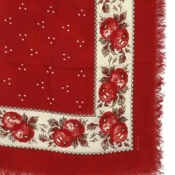 KAPITAL PERSIMMON | Large Bandana Fringe Stole | Red -Heschung shop persimmon large bandana fringe stole red kapital 625352