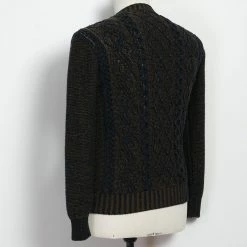 INIS MEÁIN PLATED BEACH SWEATER | Pima Cotton Knitwear | Brown/Navy 11 INIS MEÁIN PLATED BEACH SWEATER | Pima Cotton Knitwear | Brown/Navy -Heschung shop plated beach sweater pima cotton knitwear brownnavy inis meain 237293