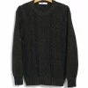 INIS MEÁIN PLATED BEACH SWEATER | Pima Cotton Knitwear | Brown/Navy 2 INIS MEÁIN PLATED BEACH SWEATER | Pima Cotton Knitwear | Brown/Navy -Heschung shop plated beach sweater pima cotton knitwear brownnavy inis meain 527160