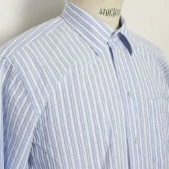 HANSEN GARMENTS RAYMOND | Relaxed Classic Shirt | Big Blue Stripes 20 HANSEN GARMENTS RAYMOND | Relaxed Classic Shirt | Big Blue Stripes -Heschung shop raymond relaxed classic shirt big blue stripes hansen garments 608047
