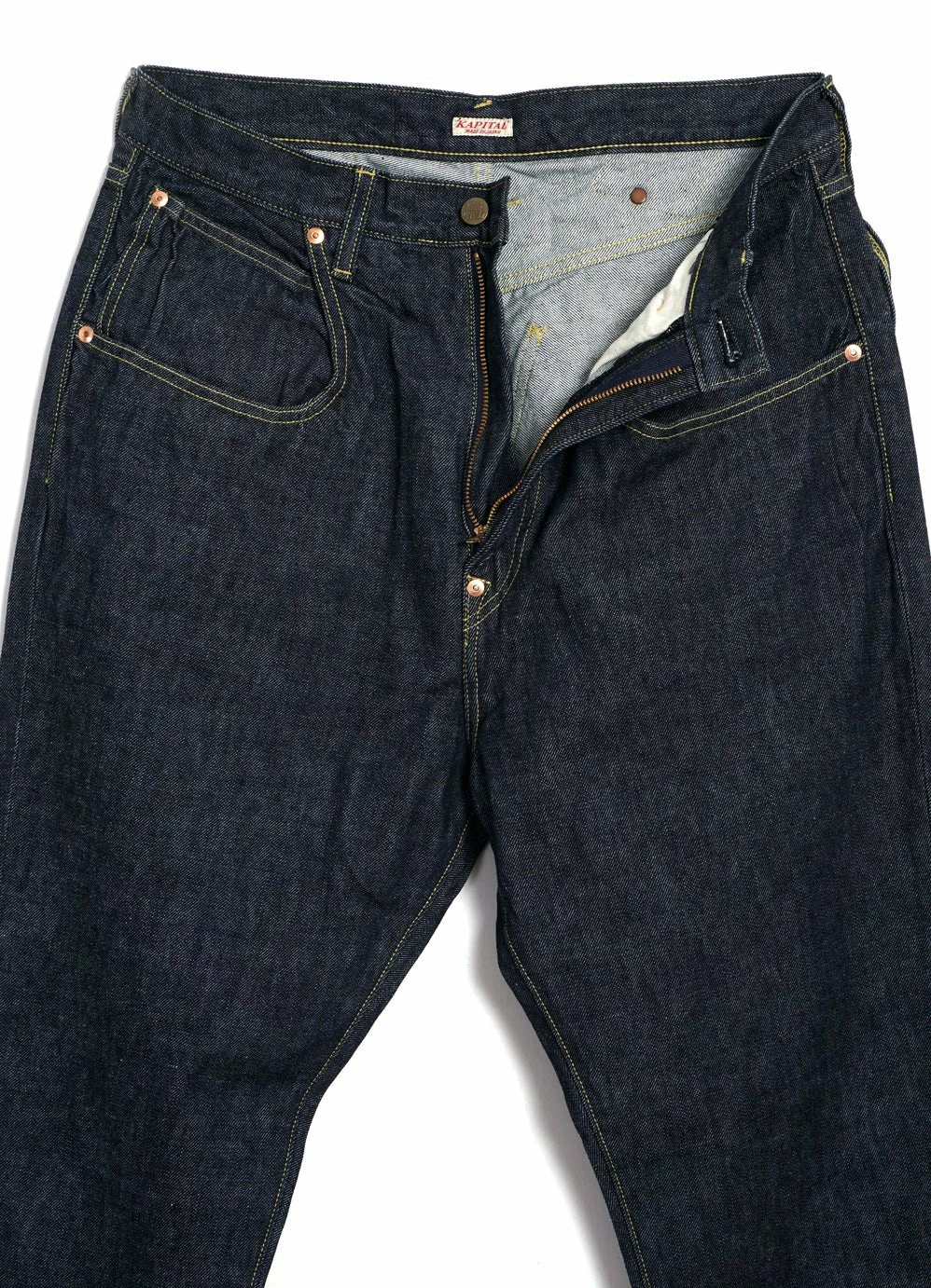 KAPITAL RINGOMAN | 14oz Denim Pants | One Wash 5 KAPITAL RINGOMAN | 14oz Denim Pants | One Wash - Image 3
