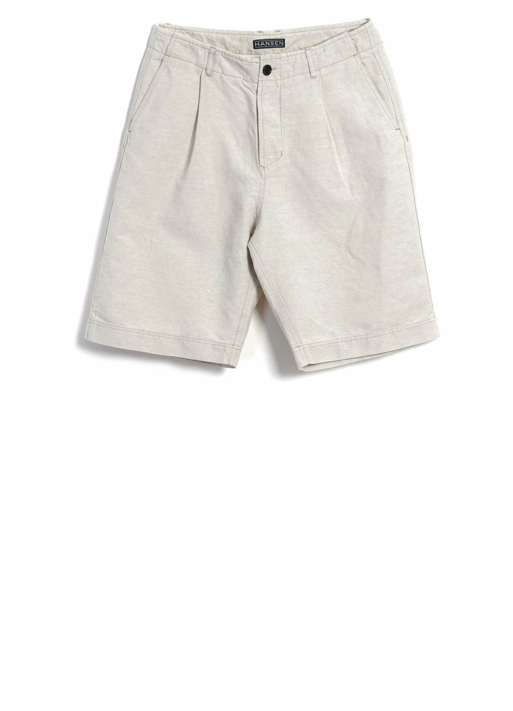 HANSEN GARMENTS ROBIN | Super Wide Pleated Shorts | Flax Nature 3 HANSEN GARMENTS ROBIN | Super Wide Pleated Shorts | Flax Nature