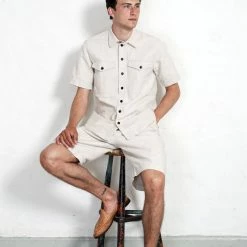 HANSEN GARMENTS ROBIN | Super Wide Pleated Shorts | Flax Nature 14 HANSEN GARMENTS ROBIN | Super Wide Pleated Shorts | Flax Nature -Heschung shop robin super wide pleated shorts flax nature hansen garments 724811