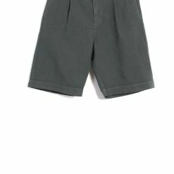HANSEN GARMENTS ROBIN | Super Wide Pleated Shorts | Oxidized
