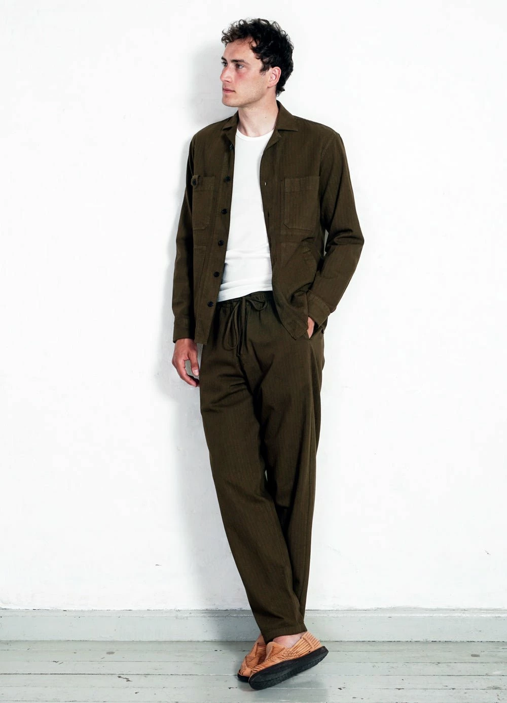 HANSEN GARMENTS SAM | Casual Over Shirt | Plant 8 HANSEN GARMENTS SAM | Casual Over Shirt | Plant - Image 6