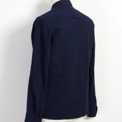 HANSEN GARMENTS SAM | Casual Over Shirt | Waffle Indigo -Heschung shop sam casual over shirt waffle indigo hansen garments 177693