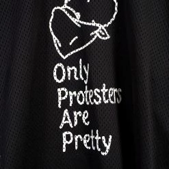 MOUNTAIN RESEARCH SLOGAN JERSEY | Long Sleeve Mesh Crew T | Black -Heschung shop slogan jersey long sleeve mesh crew t black 240 235312