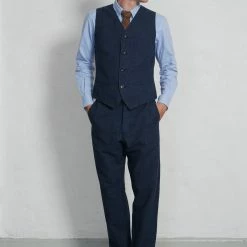 HANSEN GARMENTS HAAKON | Hidden Button Down Shirt | Blue -Heschung shop ss23 charlie daniel ken suit haakon blue 1