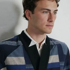 HANSEN GARMENTS FALK | Kakashi Blazer | Blue Mix 17 HANSEN GARMENTS FALK | Kakashi Blazer | Blue Mix -Heschung shop ss23 falk mixed blue henning white 1