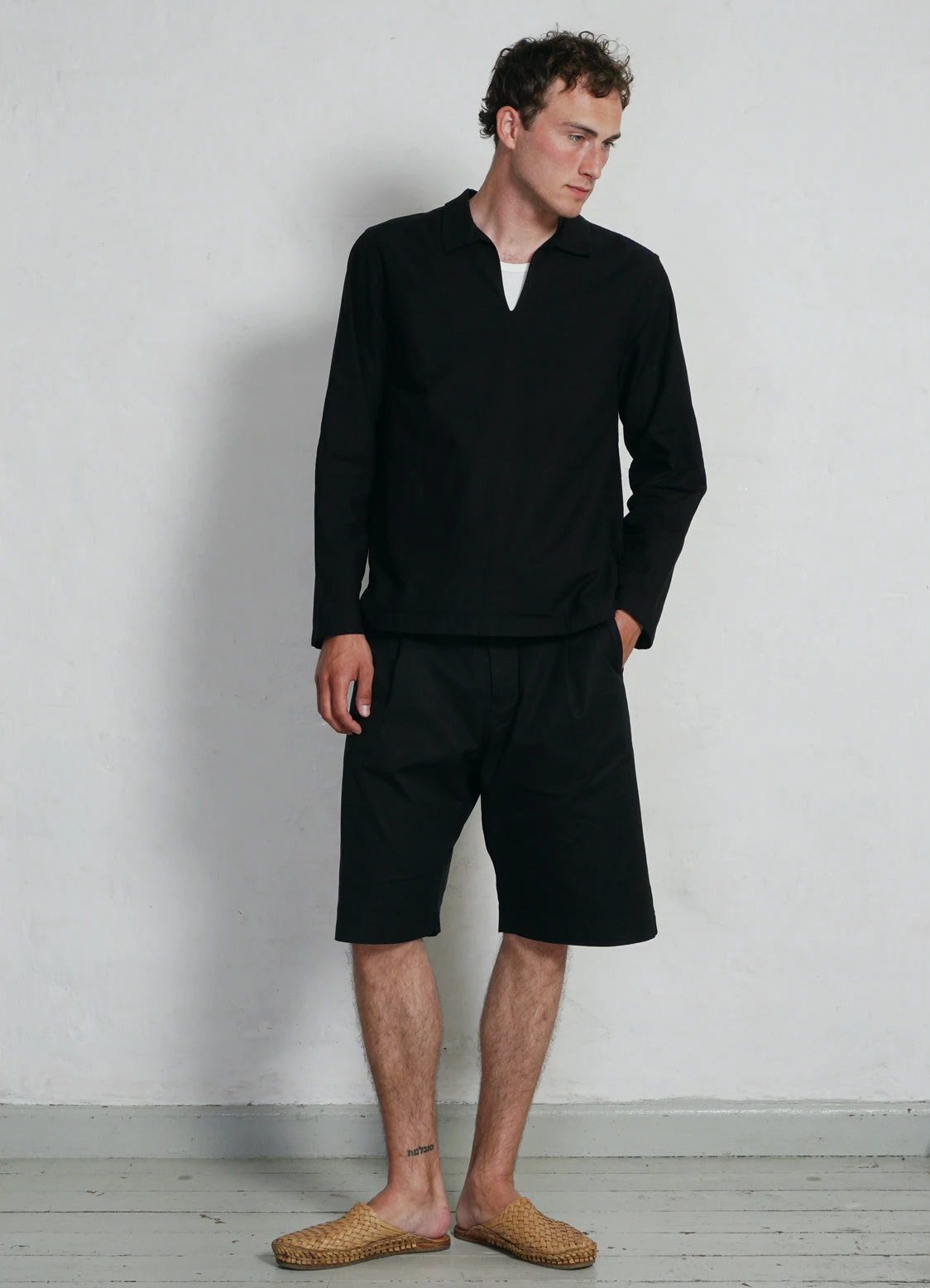 HANSEN GARMENTS MAGNE | Casual Pull-on Shirt | Black 6 HANSEN GARMENTS MAGNE | Casual Pull-on Shirt | Black - Image 4