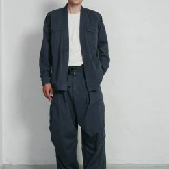 HANSEN GARMENTS REMY | East & West Shirt Jacket | Blue Grey 12 HANSEN GARMENTS REMY | East & West Shirt Jacket | Blue Grey -Heschung shop ss23 remy billy blue grey 1