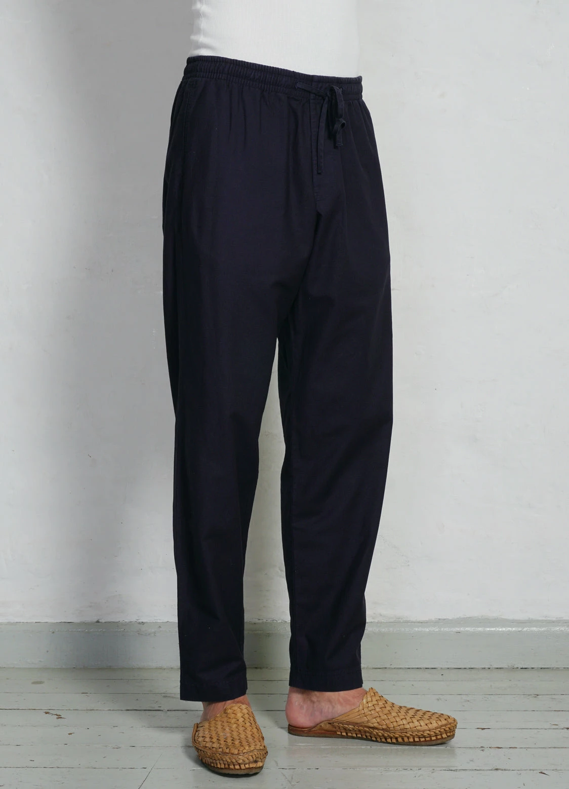 HANSEN GARMENTS JIM | Casual Drawstring Trousers | Blue 5 HANSEN GARMENTS JIM | Casual Drawstring Trousers | Blue - Image 3