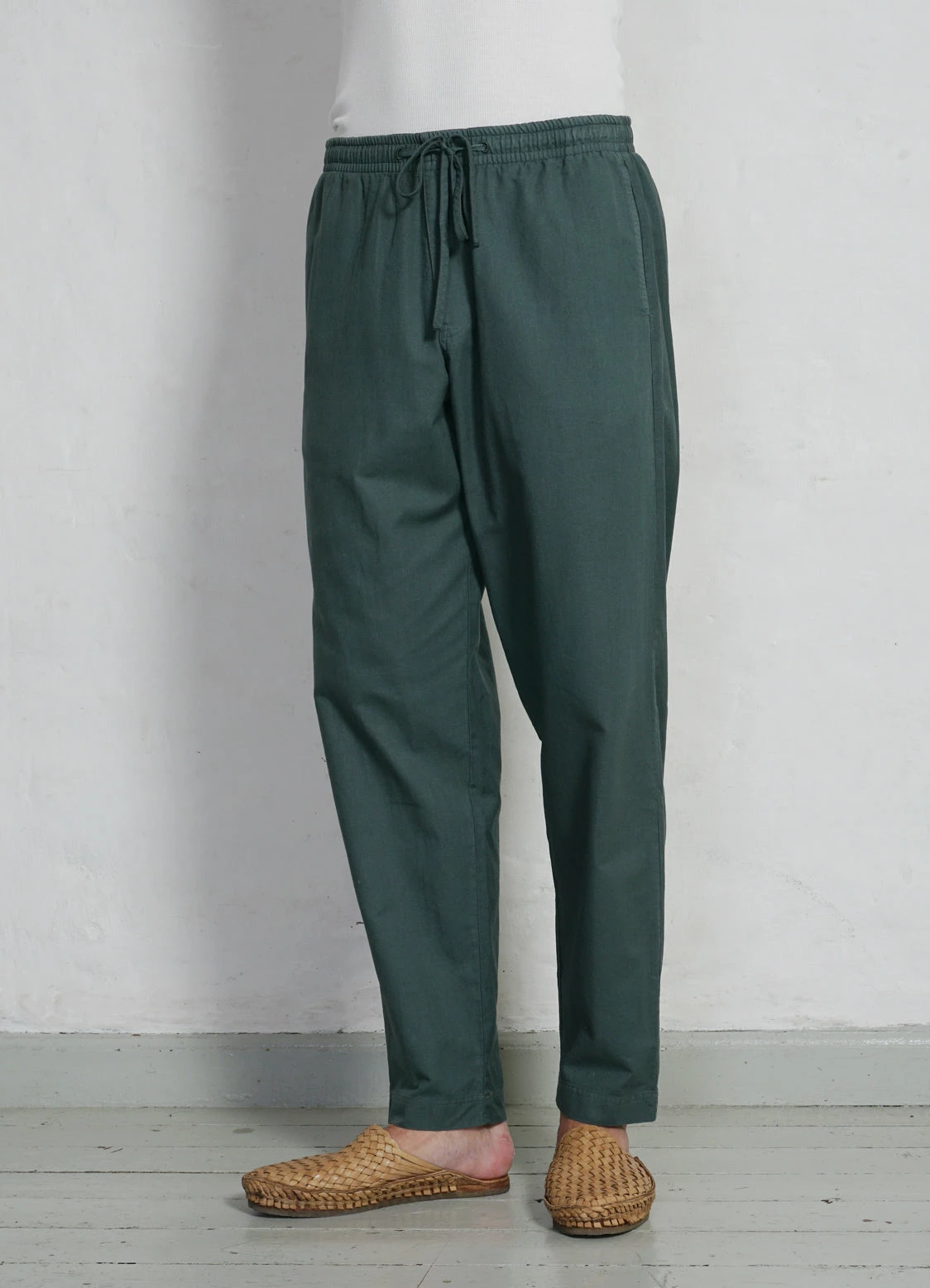 HANSEN GARMENTS JIM | Casual Drawstring Trousers | Petrol 5 HANSEN GARMENTS JIM | Casual Drawstring Trousers | Petrol - Image 3