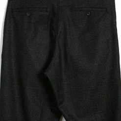 HANSEN GARMENTS SUNE | Pleated Wide Cut Trousers | Black Marble -Heschung shop sune pleated wide cut trousers black marble hansen garments 892649