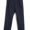 HANSEN GARMENTS SUNE | Pleated Wide Cut Trousers | Blue Pin 2 HANSEN GARMENTS SUNE | Pleated Wide Cut Trousers | Blue Pin -Heschung shop sune pleated wide cut trousers blue pin hansen garments 615328