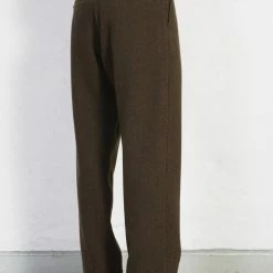 HANSEN GARMENTS SUNE | Pleated Wide Cut Trousers | Brown Herringbone 18 HANSEN GARMENTS SUNE | Pleated Wide Cut Trousers | Brown Herringbone -Heschung shop sune pleated wide cut trousers brown herringbone hansen garments 814729