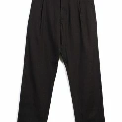 HANSEN GARMENTS SUNE | Pleated Wide Cut Trousers | Coffee Melange