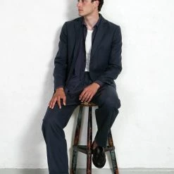 HANSEN GARMENTS SUNE | Pleated Wide Cut Trousers | Dark Blue 15 HANSEN GARMENTS SUNE | Pleated Wide Cut Trousers | Dark Blue -Heschung shop sune pleated wide cut trousers dark blue hansen garments 422763