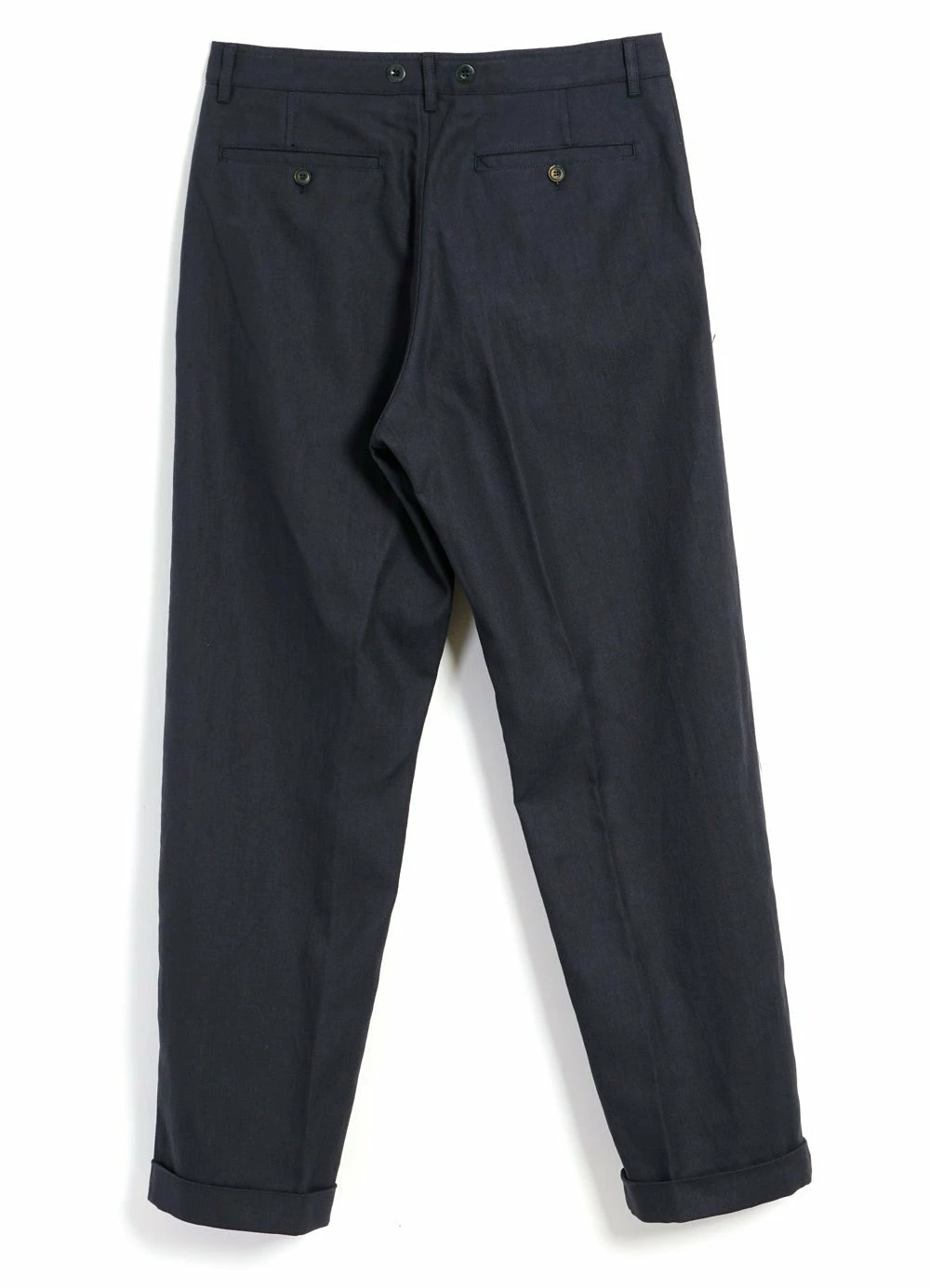 HANSEN GARMENTS SUNE | Pleated Wide Cut Trousers | Dark Blue 8 HANSEN GARMENTS SUNE | Pleated Wide Cut Trousers | Dark Blue - Image 6