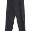 HANSEN GARMENTS SUNE | Pleated Wide Cut Trousers | Dark Blue -Heschung shop sune pleated wide cut trousers dark blue hansen garments 850019