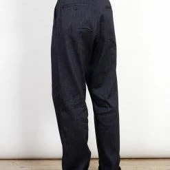 HANSEN GARMENTS SUNE | Pleated Wide Cut Trousers | Navy Melange -Heschung shop sune pleated wide cut trousers navy melange 859439