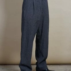 HANSEN GARMENTS SUNE | Pleated Wide Cut Trousers | River 10 HANSEN GARMENTS SUNE | Pleated Wide Cut Trousers | River -Heschung shop sune pleated wide cut trousers river hansen garments 256575