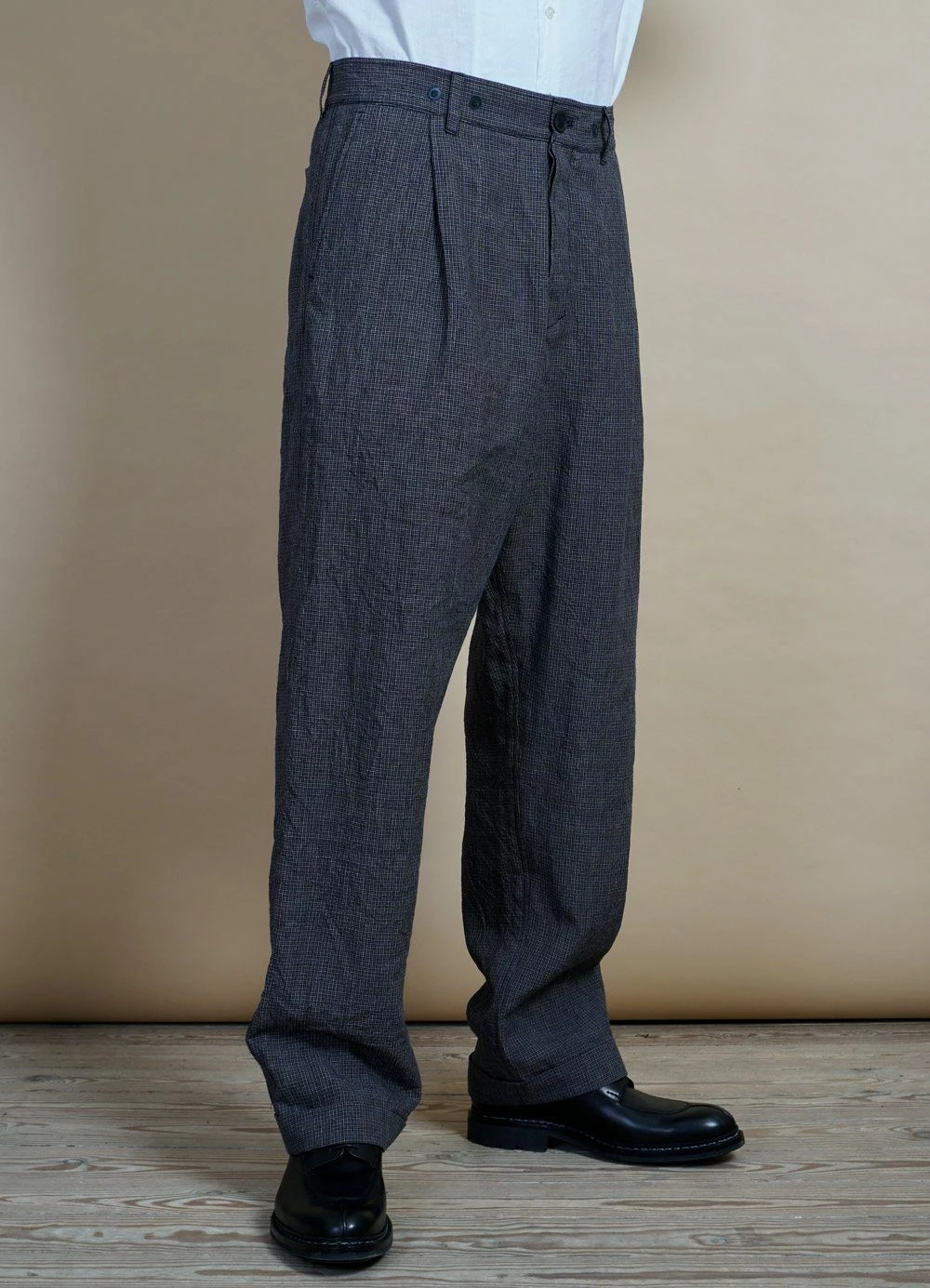 HANSEN GARMENTS SUNE | Pleated Wide Cut Trousers | River 5 HANSEN GARMENTS SUNE | Pleated Wide Cut Trousers | River - Image 3