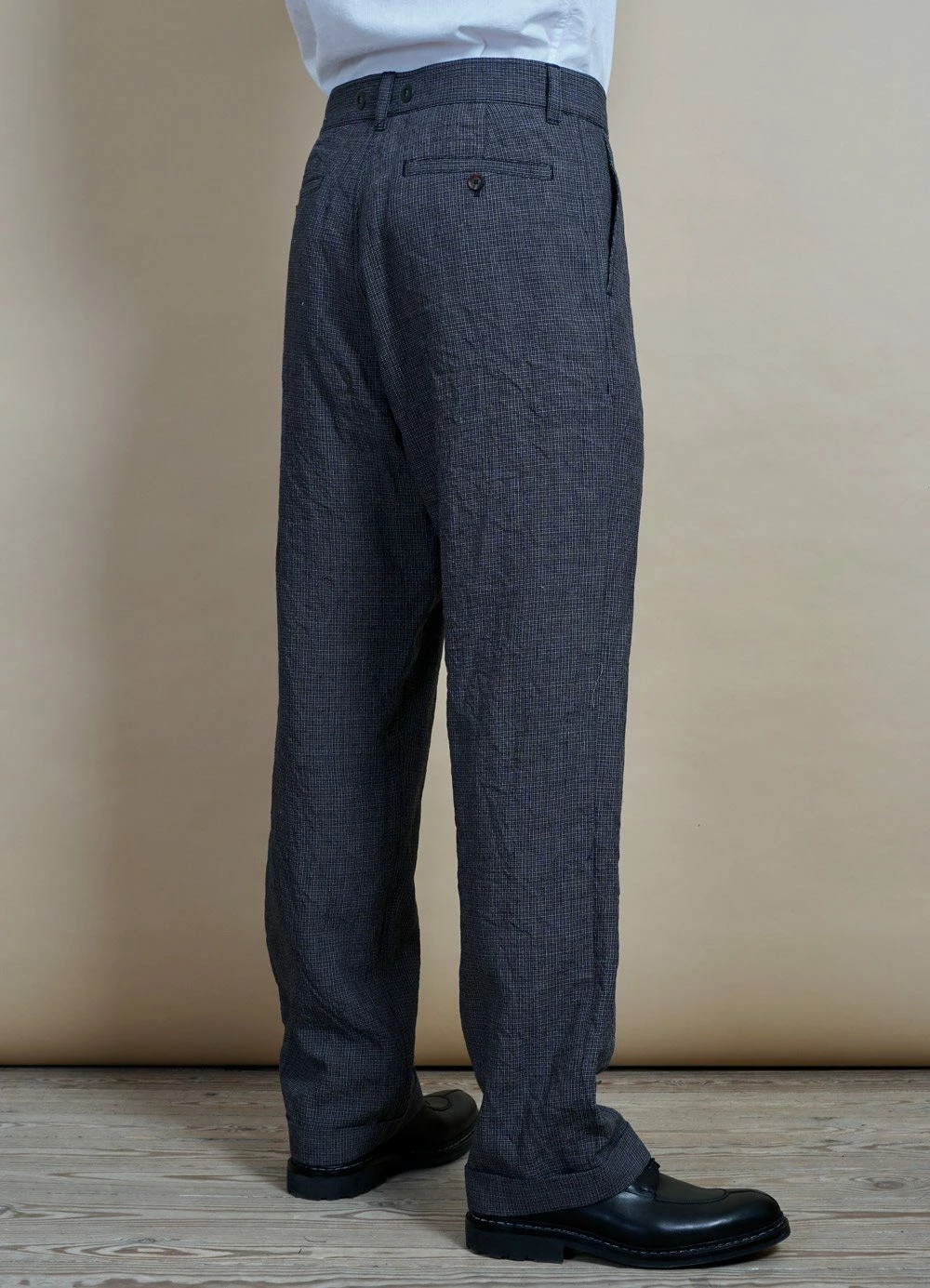HANSEN GARMENTS SUNE | Pleated Wide Cut Trousers | River 6 HANSEN GARMENTS SUNE | Pleated Wide Cut Trousers | River - Image 4