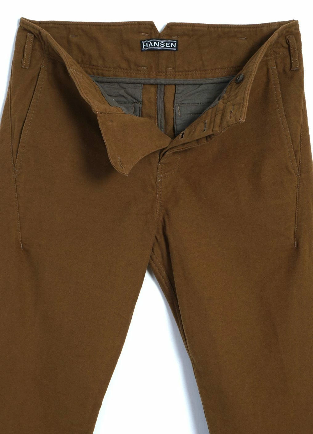 HANSEN GARMENTS SVENNING | Slim Fit Trousers | Turmeric 4 HANSEN GARMENTS SVENNING | Slim Fit Trousers | Turmeric - Image 2