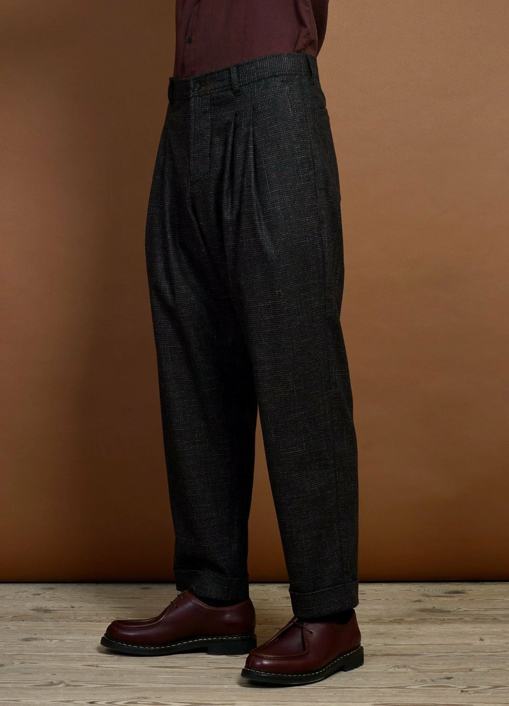 HANSEN GARMENTS SYLVESTER | Double Pleated Trousers | Macchiato 7 HANSEN GARMENTS SYLVESTER | Double Pleated Trousers | Macchiato - Image 5