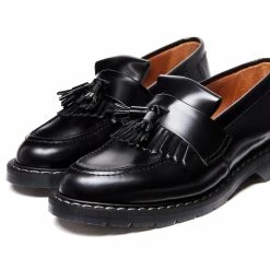 Solovair TASSEL LOAFER | Black High Shine -Heschung shop tassle loafer black high shine 846252