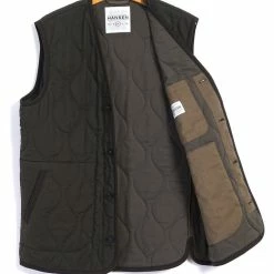 HANSEN GARMENTS TONY | Bonded Padded Vest | Dark Army 15 HANSEN GARMENTS TONY | Bonded Padded Vest | Dark Army -Heschung shop tony bonded padded vest dark army hansen garments 285690